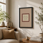 Jesus Loves Me Christian Nursery Wall Art, Pink Vintage Girls Poster - Format: Black Framed Poster