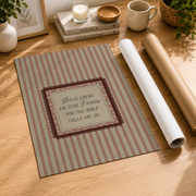 Jesus Loves Me Christian Nursery Wall Art, Pink Vintage Girls Poster - Format: Rolled Canvas