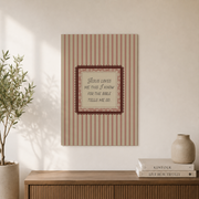 Jesus Loves Me Christian Nursery Wall Art, Pink Vintage Girls Poster - Format: Unframed Paper Poster