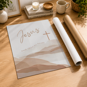 Jesus Name Above All Names Christian Scripture Wall Art Trio - Format: Rolled Canvas
