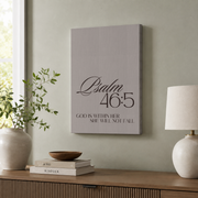 Jesus Word Christian Wall Art Trio, Neutral Girl Room Scripture Decor - Format: Stretched Canvas