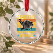 Jimothy Spirit Animal Funny Quote Glass Ornament - Material: Circle Glass Ornament