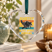 Jimothy Spirit Animal Funny Quote Glass Ornament - Material: Heart Glass Ornament