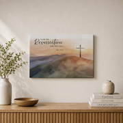 John 11:25 I Am The Resurrection Christian Wall Art, Easter Scripture Poster - Format: Stretched Canvas