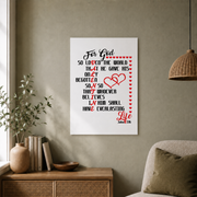 John 3:16 - Christian Valentines Day - Bible Verse Poster Wall Art, Modern Wall Decor For Living Room Bedroom, 24x36 UNFRAMED - Format: Unframed Paper Poster