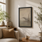 Jonah And The Whale Christian Wall Art, Great Fish Bible Story Poster - Format: Black Framed Poster