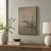 Jonah And The Whale Christian Wall Art, Great Fish Bible Story Poster - Format: Stretched Canvas