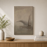 Jonah And The Whale Christian Wall Art, Great Fish Bible Story Poster - Format: Stretched Canvas
