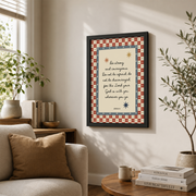 Joshua 1:9 Be Strong And Courageous Christian Kids Wall Art - Format: Black Framed Poster