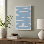 Joshua 24:15 Coastal Wall Art Christian Bible Verse Beachy Granddaughter Decor Blue Home Decor - Format: Stretched Canvas