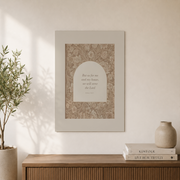 Joshua 24:15 Neutral Christian Wall Art, Vintage Scripture Poster - Format: Unframed Paper Poster