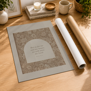 Joshua 24:15 Vintage Christian Wall Art, Neutral Faith Scripture Poster - Format: Rolled Canvas