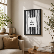Kiloa Christian Wall Art Bible Verse Print: How Blessed Are We Black Striped Scripture Art Print, Hand Drawn Modern Faith Decor #112, 8x12 UNFRAMED - Format: Black Framed Poster