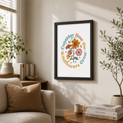 Kiloa Consider how the wildflowers grow Wall Art| Luke Christian Bible Verse Poster, Physical Poster, Free Delivery, Scripture Poster, 16x24 UNFRAMED - Format: Black Framed Poster