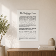 Kna Prints - 1 Pc Poster The Story Of Christmas Scripture Wall Art Holiday Hosting Decor Christmas Prints Bible Verse Wall Art Christian Prints Apartment Decor, UNFRAMED-16x24 - Format: Unframed Paper Poster