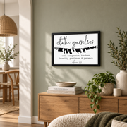 Laundry Wall Decor Art, Clothe Yourselves With Compassion Bible Verse, Farmhouse Laundry Room Or Wrapped Home Decor, 12x18 UNFRAMED - Format: Black Framed Poster