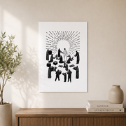 Matthew 25:35 Christian Wall Art, Feeding The Hungry Scripture Poster - Format: Unframed Paper Poster