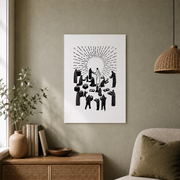 Matthew 25:35 Christian Wall Art, Feeding The Hungry Scripture Poster - Format: Unframed Paper Poster