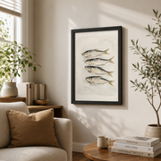 Matthew 4:19 Fishers Of Men Christian Wall Art, Vintage Sailboat Poster - Format: Black Framed Poster
