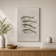 Matthew 4:19 Fishers Of Men Christian Wall Art, Vintage Sailboat Poster - Format: Stretched Canvas