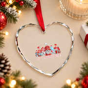 Meals On Wheels Worker Christmas Gnome Glass Ornament - Material: Heart Glass Ornament