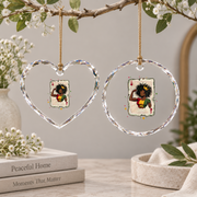 Melanin Queen Black History Month Glass Ornament - Material: Heart Glass Ornament