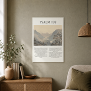 Miluva Psalm 138 Bible Verses Wall Decor - Soulful Sanctuary For Home, Bedroom, Kitchen & Living Room - Christian Inspirational Posters Ideal Gift ,Decor For Living Room Bedroom, 24x36 UNFRAMED - Format: Unframed Paper Poster