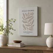 Minimal Botanical Christian Wall Art Set, Scripture Bible Verse Prints - Format: Stretched Canvas