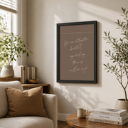 Minimal Christian Bedroom Wall Art Set, Neutral Bible Verse Prints - Format: Black Framed Poster
