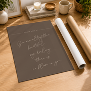 Minimal Christian Bedroom Wall Art Set, Neutral Bible Verse Prints - Format: Rolled Canvas