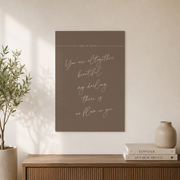 Minimal Christian Bedroom Wall Art Set, Neutral Bible Verse Prints - Format: Unframed Paper Poster