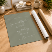 Minimal Christian Scripture Wall Art Set, Neutral Bedroom Faith Prints - Format: Rolled Canvas
