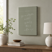 Minimal Christian Scripture Wall Art Set, Neutral Bedroom Faith Prints - Format: Stretched Canvas