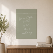 Minimal Christian Scripture Wall Art Set, Neutral Bedroom Faith Prints - Format: Unframed Paper Poster