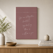 Minimal Jesus Scripture Wall Art Set, Neutral Girl Room Christian Prints - Format: Stretched Canvas