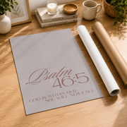 Minimalist Christian Girl Room Wall Art Set, Neutral Bible Verse Prints - Format: Rolled Canvas