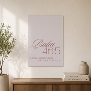 Minimalist Christian Girl Room Wall Art Set, Neutral Bible Verse Prints - Format: Unframed Paper Poster