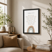 Modroom May the Lord Bless You and Keep You Poster � Numbers 6:24 Christian Nursery Wall Art, Bible Verse Posterable for Kids Room, 8x12 UNFRAMED - Format: Black Framed Poster