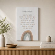 Modroom May the Lord Bless You and Keep You Poster � Numbers 6:24 Christian Nursery Wall Art, Bible Verse Posterable for Kids Room, 8x12 UNFRAMED - Format: Stretched Canvas