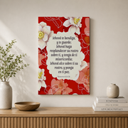 Modroom Numbers 6:24-26 Spanish Bible Verse Print, Decoracion Espanol, Spanish Scripture Decor, Christian Poster Print, Modern Wall Art Decor, 8x12 UNFRAMED - Format: Stretched Canvas