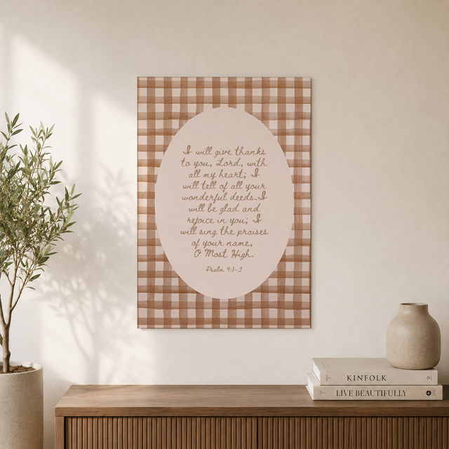 Modroom Vintage Christian Wall Art Neutral Fall Decor Psalm Bible Verse Print Trendy Jesus Art Minimalist Scripture Poster Faith Typography Sign Wall Art, Modern Wall Decor, 16x24 UNFRAMED - Format: Unframed Paper Poster