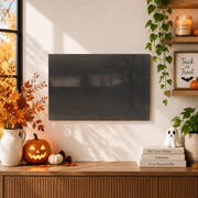 Moody Gothic Halloween Landscape Poster Spooky Dark Seasonal Wall Art Decor - Format: Unframed Paper Poster