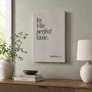 Navy Bible Verse Wall Art Set, Christian Scripture Triptych - Format: Stretched Canvas