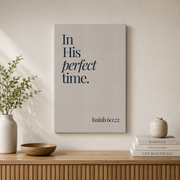 Navy Bible Verse Wall Art Set, Christian Scripture Triptych - Format: Stretched Canvas