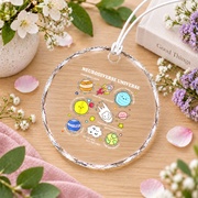 Neurodiverse Universe Autism Awareness Ornament Glass Ornament - Material: Circle Glass Ornament
