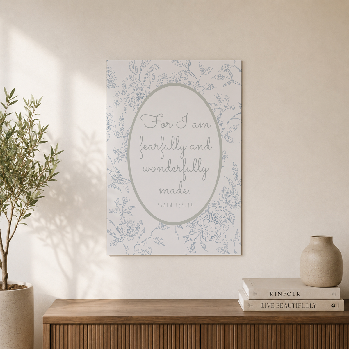 Neutral Christian Wall Art Bible Verse Nursery Baby Room Decor Cute Bow Nursery Bible Art Baby Shower Christian Gift Wall Art Blue Wall Art, Modern Wall Decor, 8x12 UNFRAMED - Format: Unframed Paper Poster