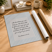 Numbers 6:24-26 Coastal Christian Wall Art, The Blessing Scripture Poster - Format: Rolled Canvas