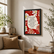 Numbers 6:24-26 Spanish Christian Wall Art, Scripture Blessing Poster - Format: Black Framed Poster