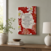 Numbers 6:24-26 Spanish Christian Wall Art, Scripture Blessing Poster - Format: Stretched Canvas