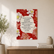 Numbers 6:24-26 Spanish Christian Wall Art, Scripture Blessing Poster - Format: Unframed Paper Poster